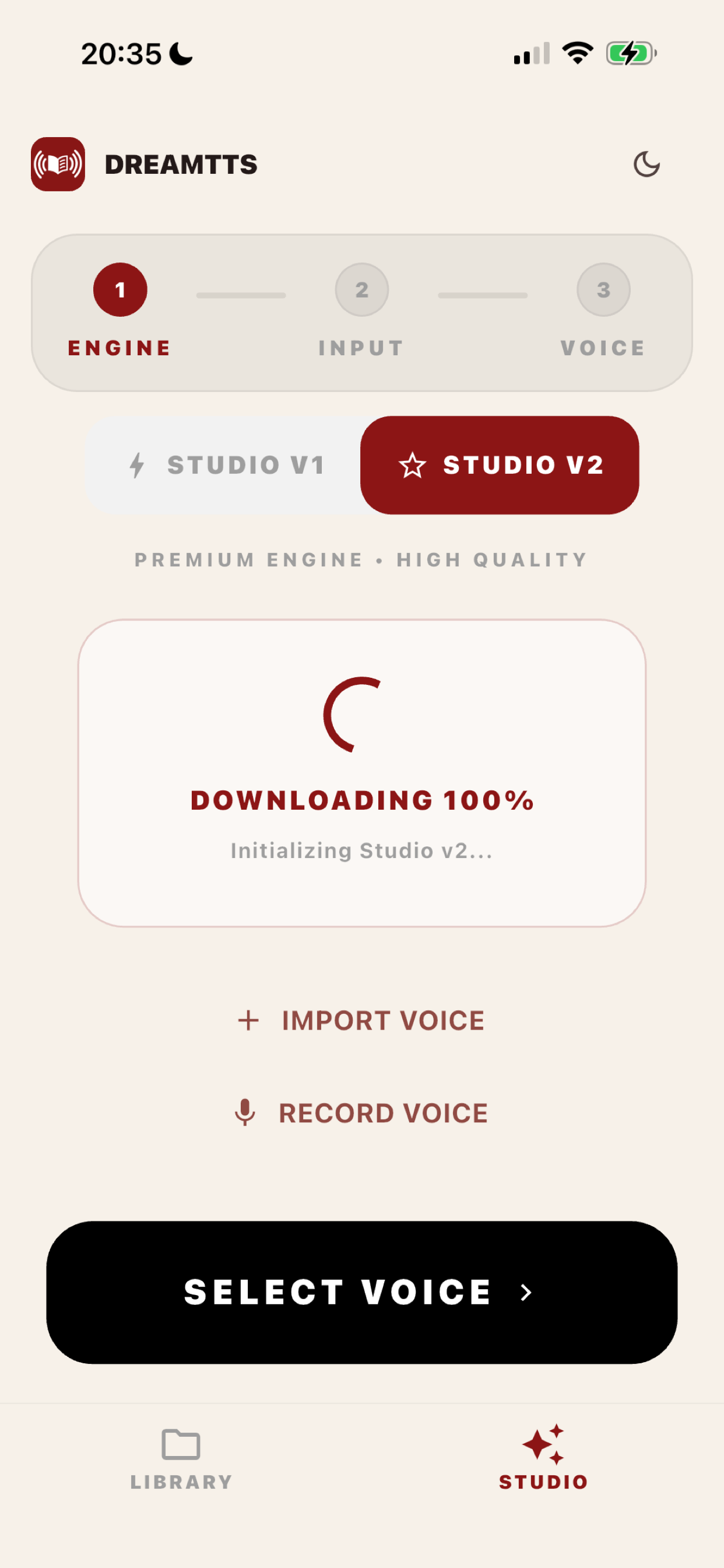 Initialize Studio v2